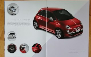 2010 Fiat 500 esite - KUIN UUSI - 20 sivua - suom