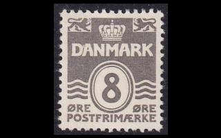 Tanska 200_II ** Aaltoviiva 8 öre (1933)