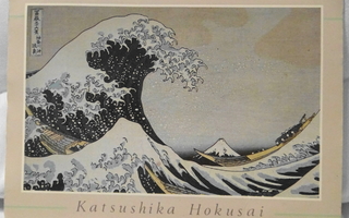 Postikortti Katsushika Hokusain kuuluisasta maalauksesta