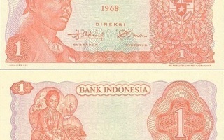 Indonesia 1 Rupiah v.1968 (P-102) UNC