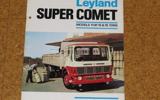1966 Leyland Super Comet kuorma-auto esite - Ergomatic