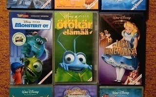 Disney VHS elokuvia 9kpl