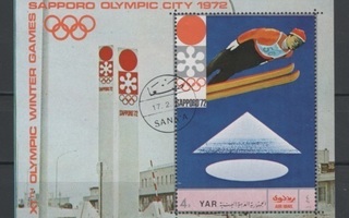 (S0338) YEMEN, 1970 (Winter Olympic Games, Sapporo) SS. Used