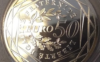 Ranska 50 Euro "La Semeuse" 2010 hopea
