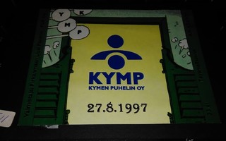Kotka Kymen Puhelin Oy KYMP etiketti 1997 PK450/4