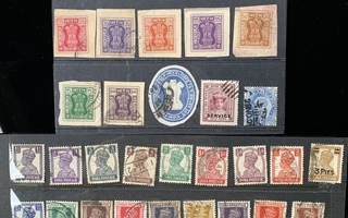 Intia postimerkkejä 156kpl - erilaisia