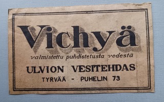 Vichyä Tyrvää etiketti