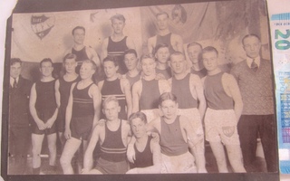 VANHA Valokuva Nyrkkeily IFK - HAK Ottelu 1930