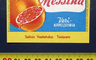 Etiketti MESSINA VERIAPPELSIINIA Tampere