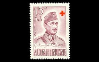 408 ** Punainen risti Mannerheim 15+3mk (1952)