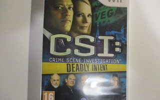 WII CSI DEADLY INTENT