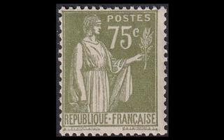 Ranska 278 ** Käyttösarja Rauha 75 C (1932)