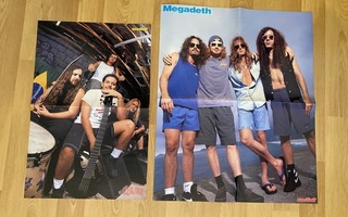 Sepultura ja Megadeth julisteet