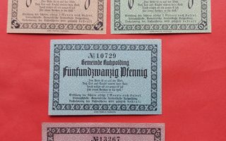 Saksa 4 seteliä 1920 Ruhpolding