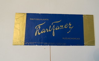 Fazer maitosuklaa kääre 1960 luvulta