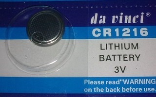 Lithium nappiparisto 3V CR1216