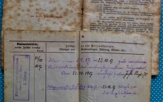 Passi sotilaspassi 1.Maailmansota Saksa
