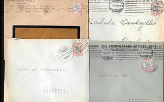 Postilähetyksiä erä 20kpl - Saarinen 1mk (LAPE 74)