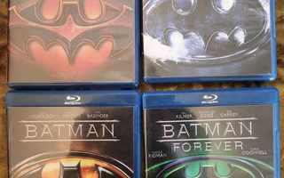 Batman 1,2,3,4  (Blu-ray) Suomi