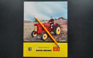 David Brown 850 Implematic traktorin esite 60-luku