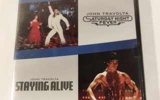 (SL) UUSI! 2 DVD) Saturday Night Fever & Staying Alive