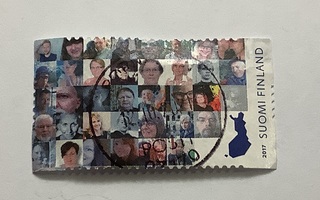 2481/ 2017 Suomi 100 - Suomen kasvot 8/10 o leimattu loisto