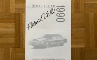 Esite Cadillac Fleetwood & DeVille 1990. GM USA