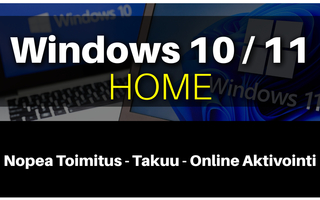 Windows 10 / 11 Home Retail Lisenssi