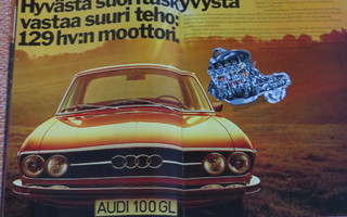1973 Audi 100 esite - suom - KUIN UUSI - 24 sivua