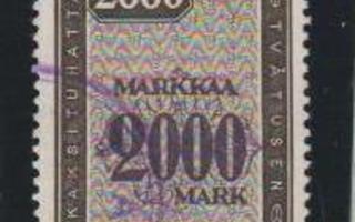 Leimamerkki M 1928 2000 mk (LaPe 2004: 25 EUR)