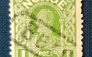 Norja 1910-  Kuningas Haakon VII,  1 kr  o