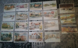 Vanhoja postikortteja (19 kpl)