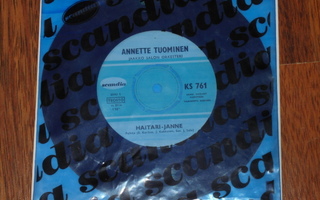 7" ANNETTE TUOMINEN - Haitari-Janne - single 1968 EX-