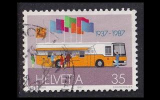 Sveitsi 1335 o Postilinja-auto (1987)