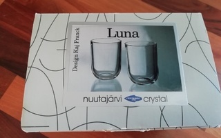 IITTALA  NUUTAJÄRVEN  " LUNA "  JUOMALASIT