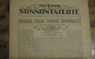 Sanomalehti : Uusi Suomi Sunnuntailiite 1927