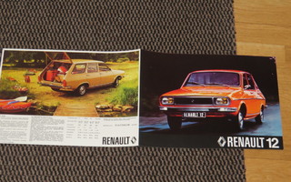 1976 Renault 12 esite - KUIN UUSI - suomalainen