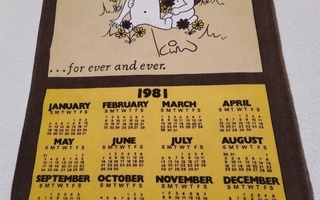 Pyyhekalenteri 1981