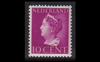 Alankomaat 343 ** Käyttösarja Wilhelmiina 10 C (1940)