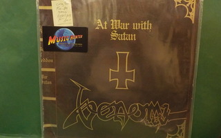 VENOM - AT WAR WITH SATAN M-/M- ORIG 1ST FIN -84 PRESS LP