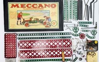 Meccano Accessory Outfit 0A setti 1930-luvulta