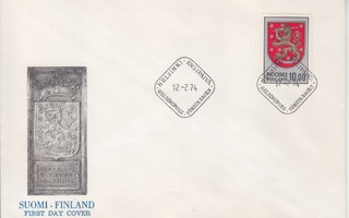 FDC 1975 10 mk vaakuna
