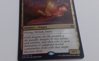 adult gold dragon / mtg / magic the gathering