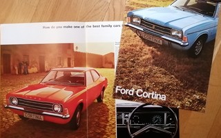 1975 Ford Cortina esite - KUIN UUSI - 12 sivua