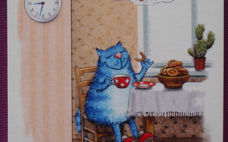 Irina Zeniuk sininen kissa teellä
