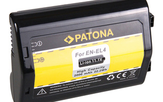 Nikon EN-EL4A yhteensopiva Li-ion akku 2000mAh (