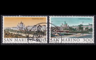 San Marino 1227-8 o Maailman kaupunkeja Wien (1981)