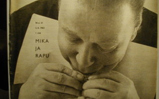 Suomen Kuvalehti Nro 31/1963 (13.7)