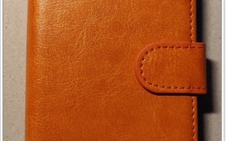 Nokia 7.1 - Oranssi lompakko-suojakuori #24969