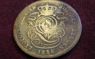 2 centimes 1836 Belgia